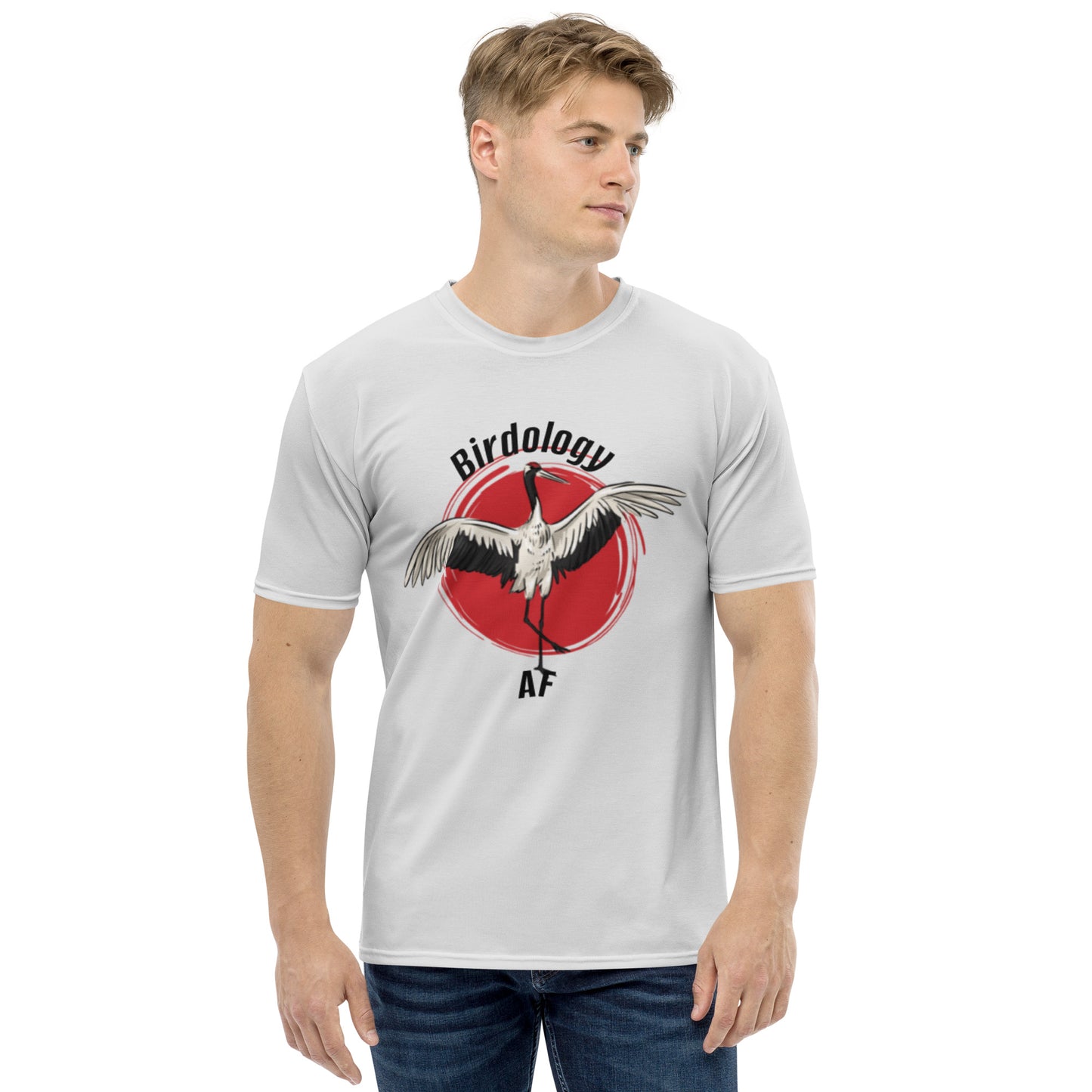 Men's Crane bird t-shirt
