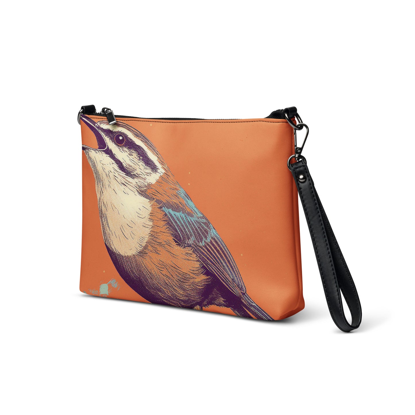 Vibrant Wren Faux Leather Cross Body Bag