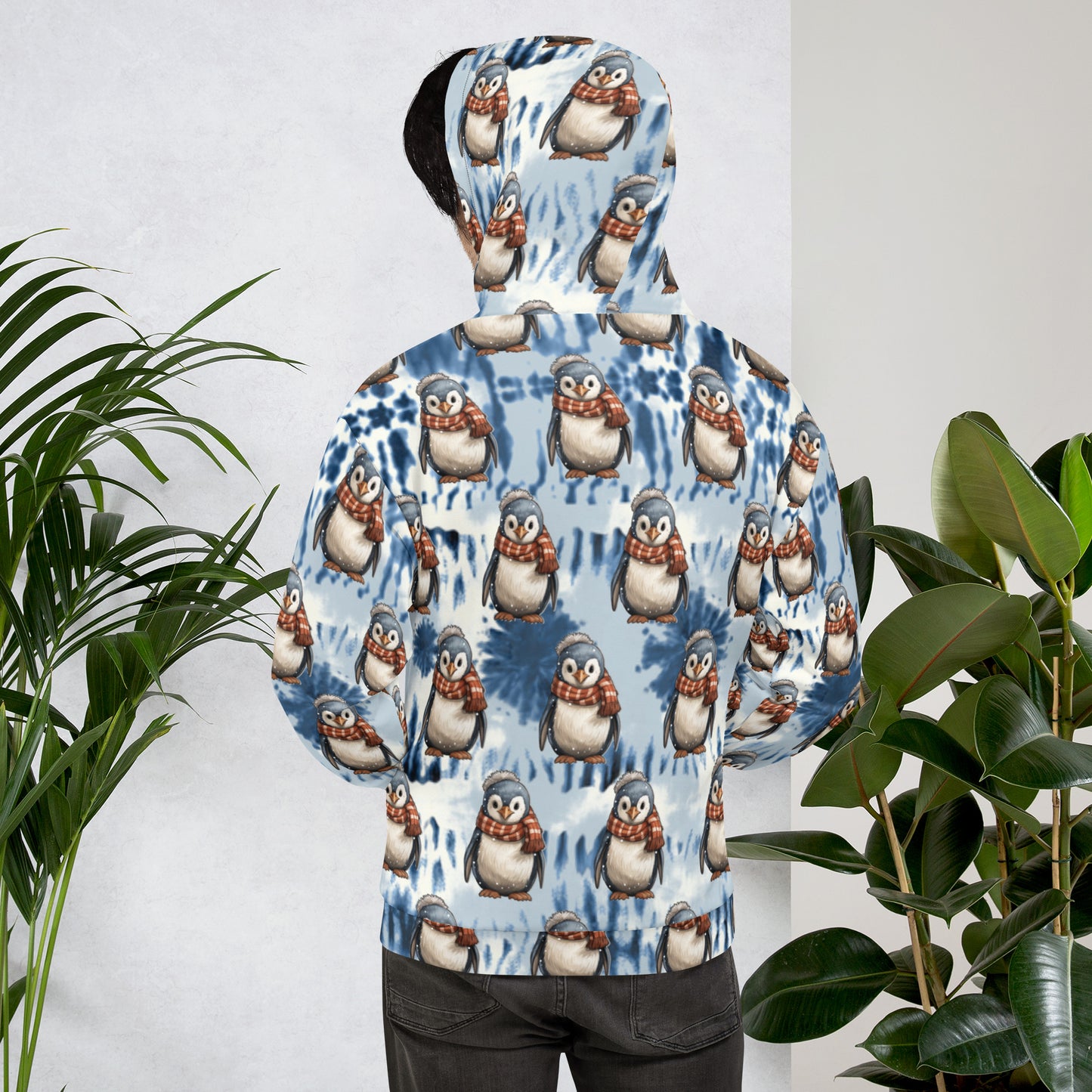 Tie-die Style Penguin Unisex Hoodie