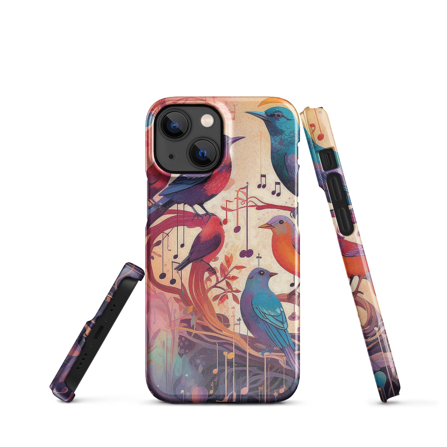 Colorful Birds And Floral Snap case for iPhone®