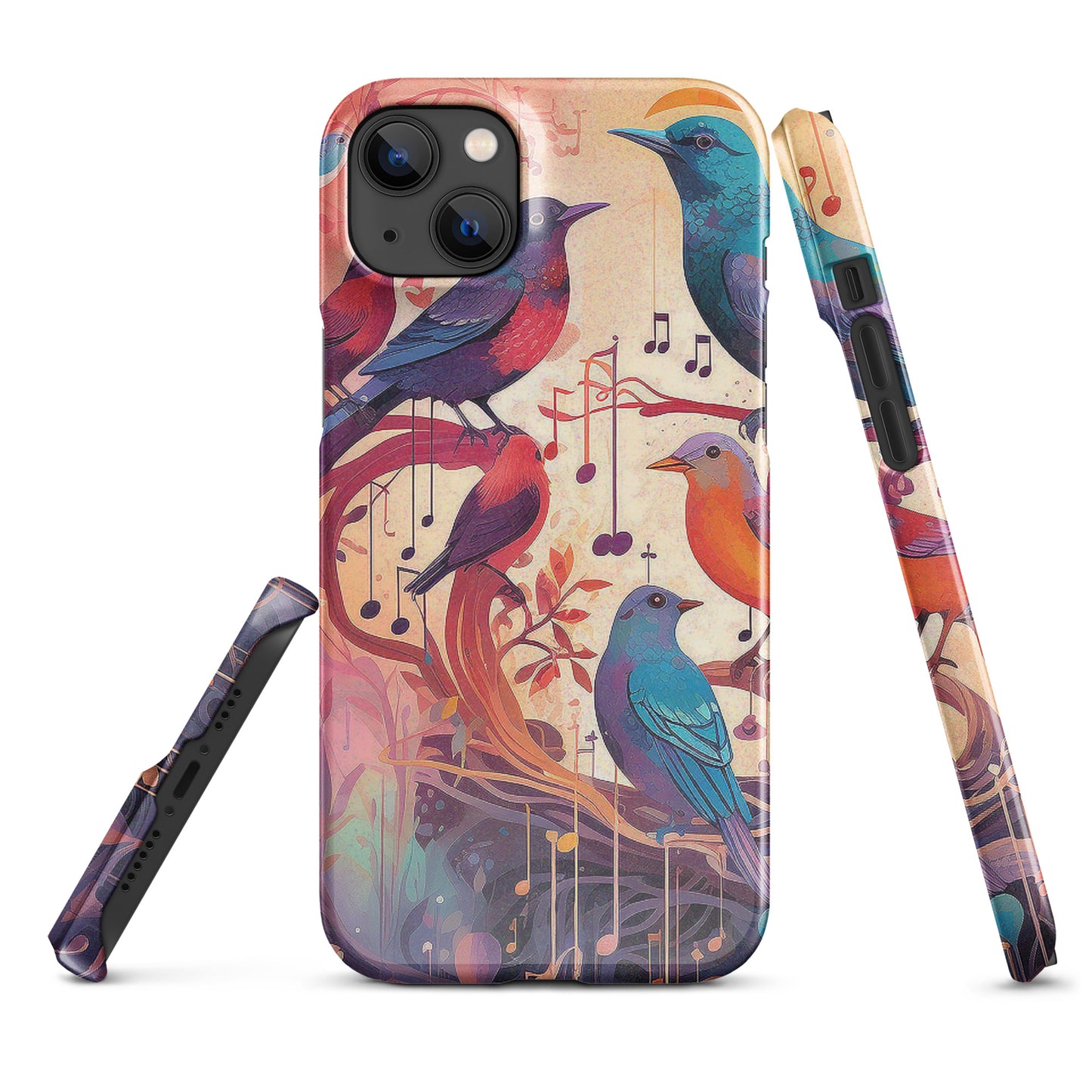 Colorful Birds And Floral Snap case for iPhone®