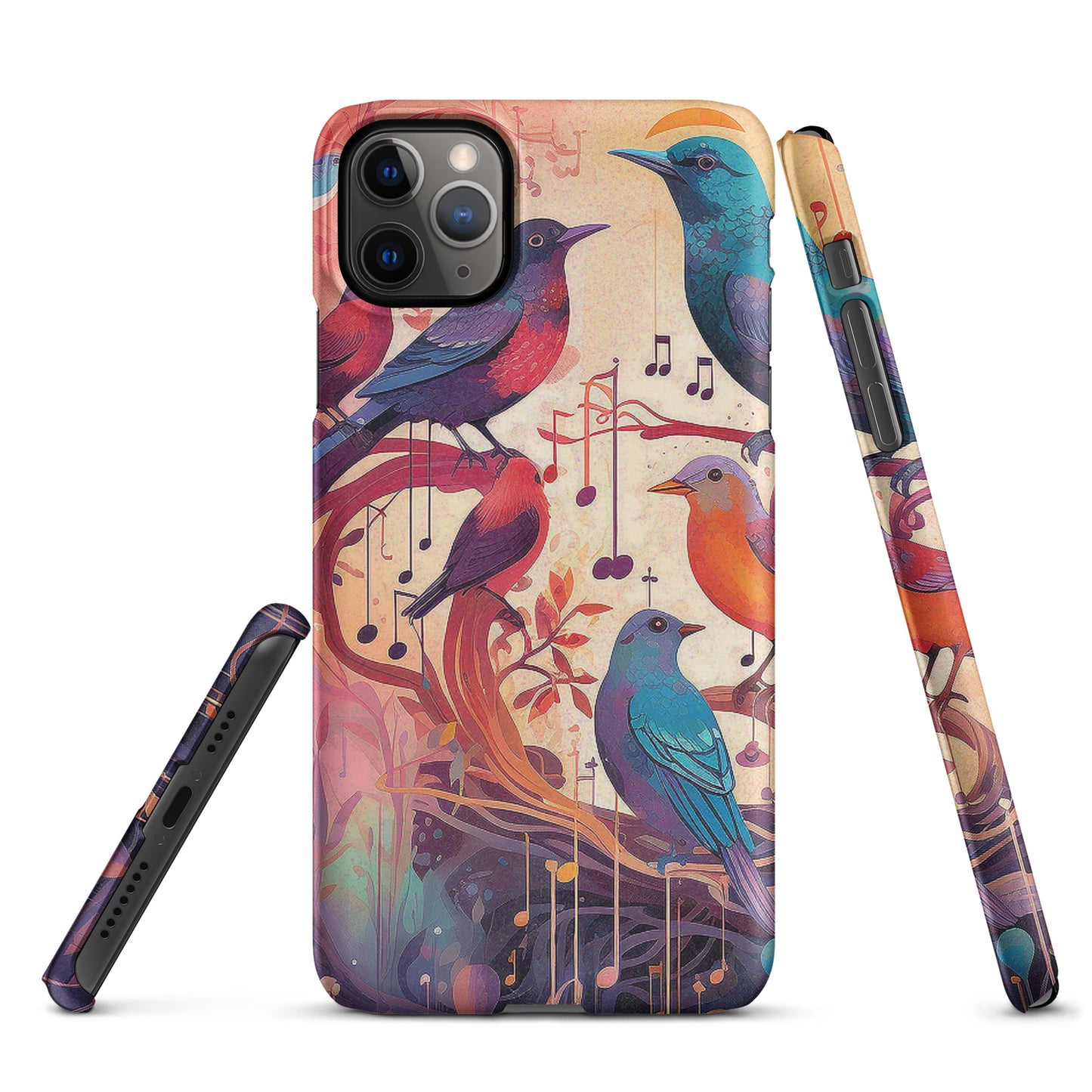 Colorful Birds And Floral Snap case for iPhone®