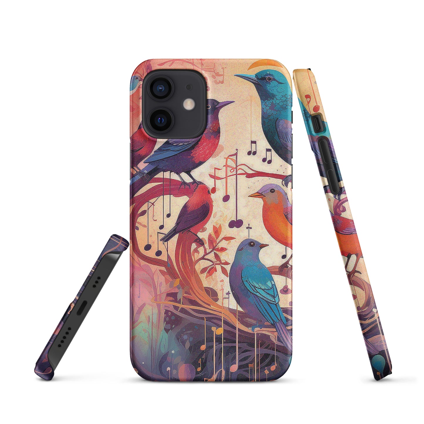 Colorful Birds And Floral Snap case for iPhone®