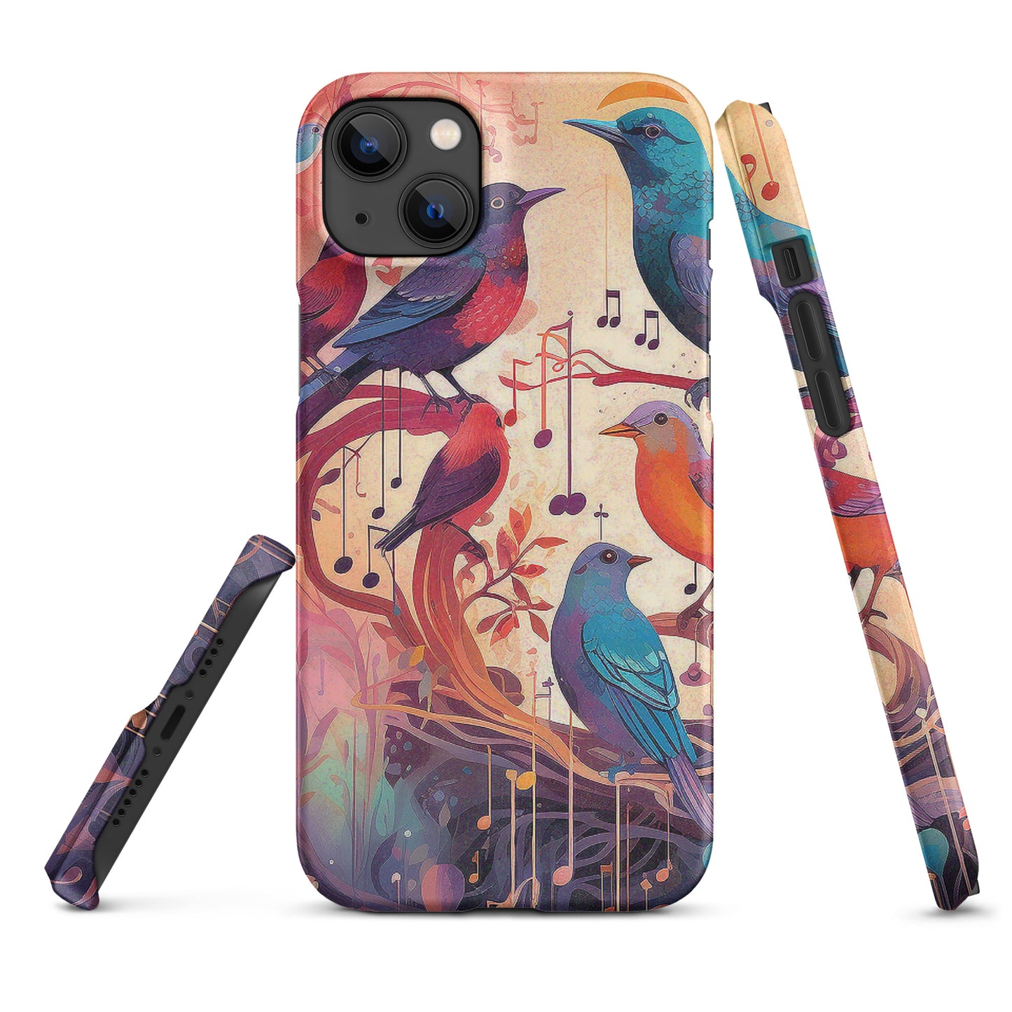 Colorful Birds And Floral Snap case for iPhone®