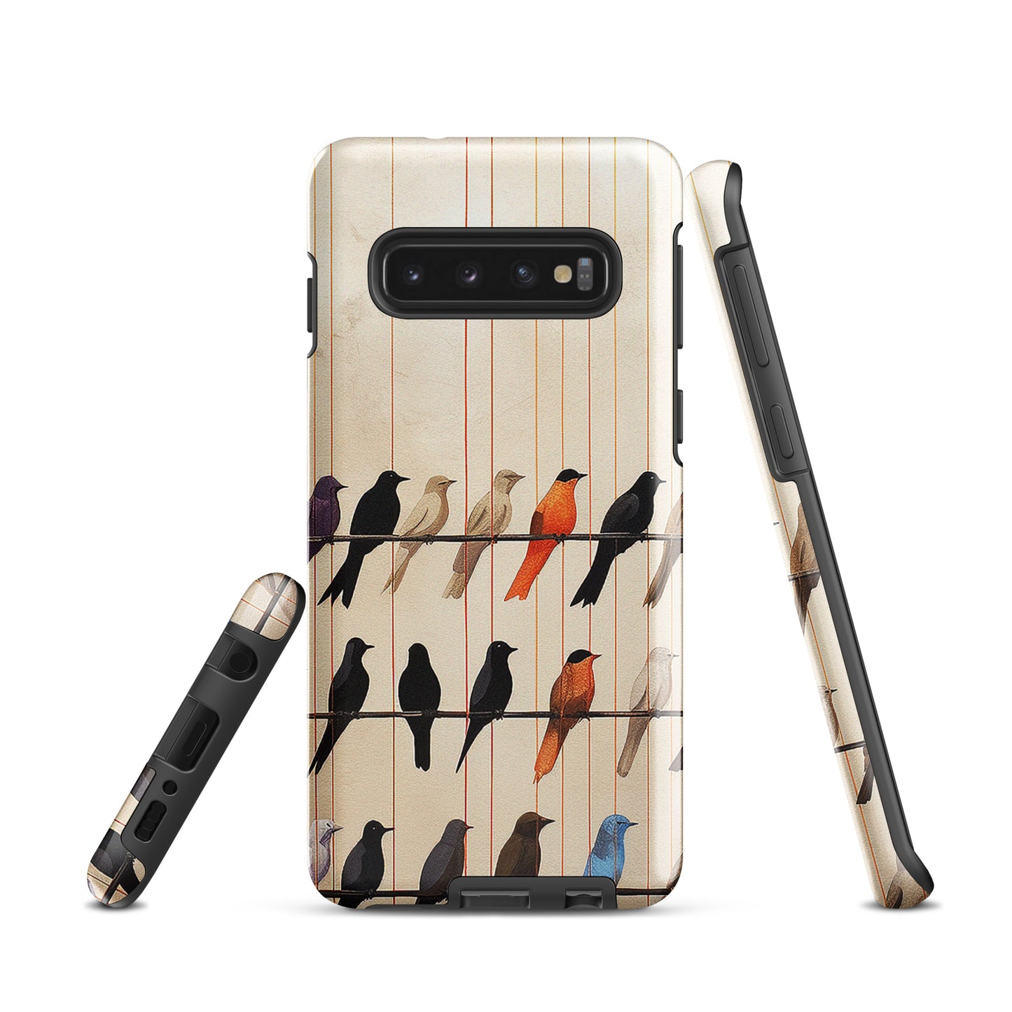 Birds On The Wire Colorful Bird Design Tough case for Samsung®