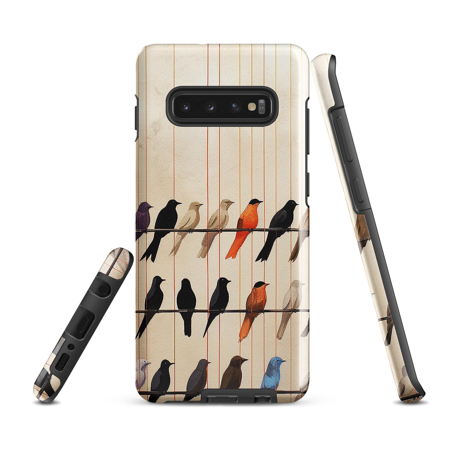 Birds On The Wire Colorful Bird Design Tough case for Samsung®