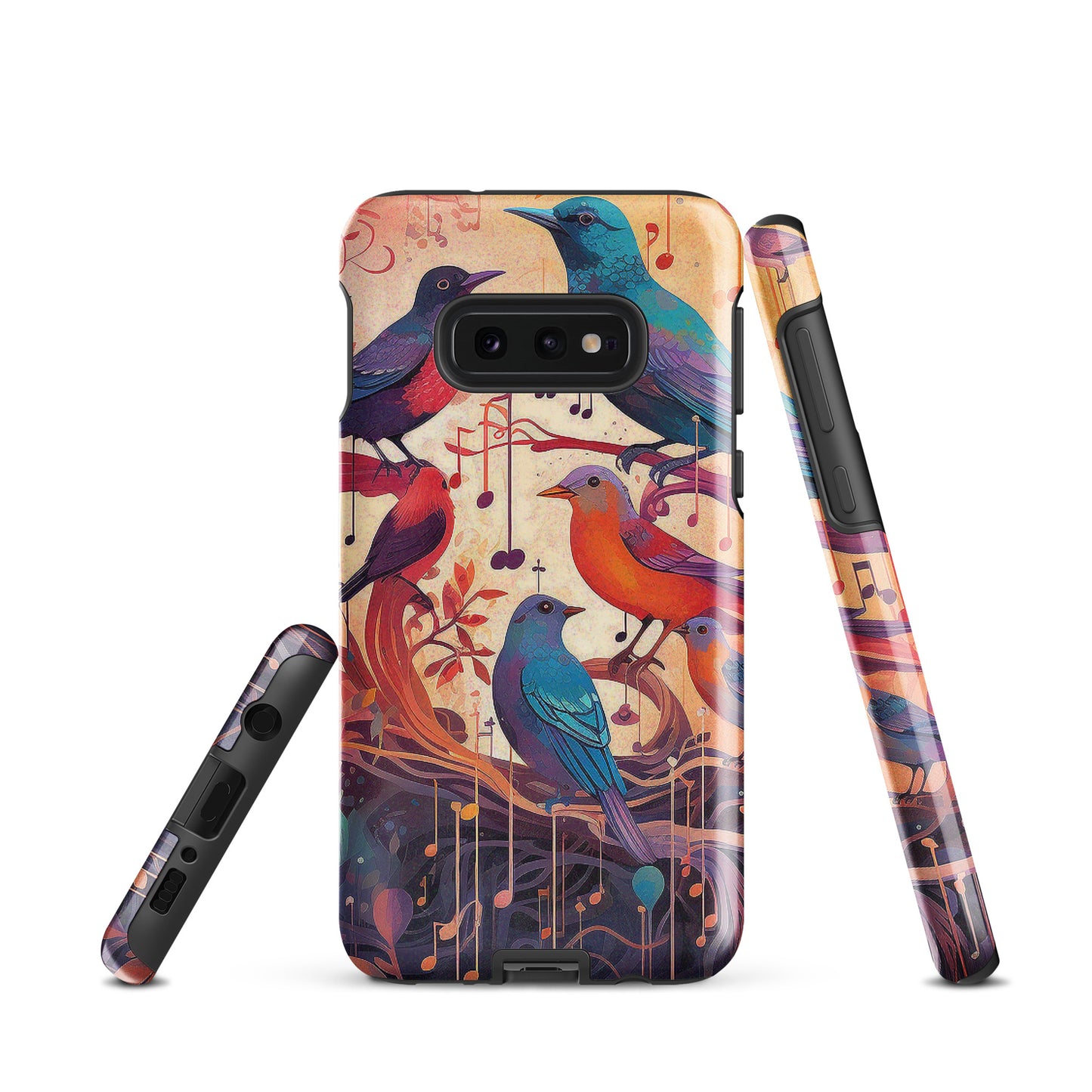 Colorful Birds And Floral Design Tough case for Samsung®