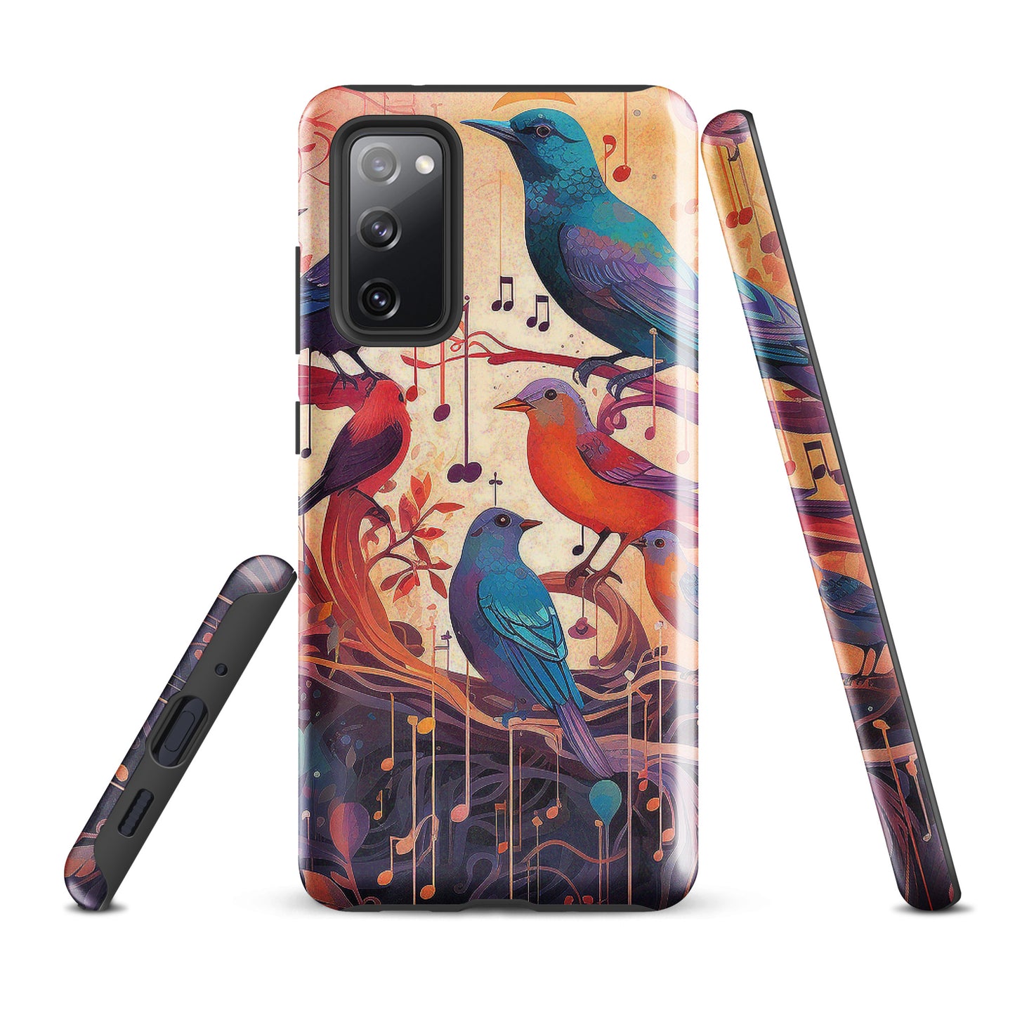 Colorful Birds And Floral Design Tough case for Samsung®