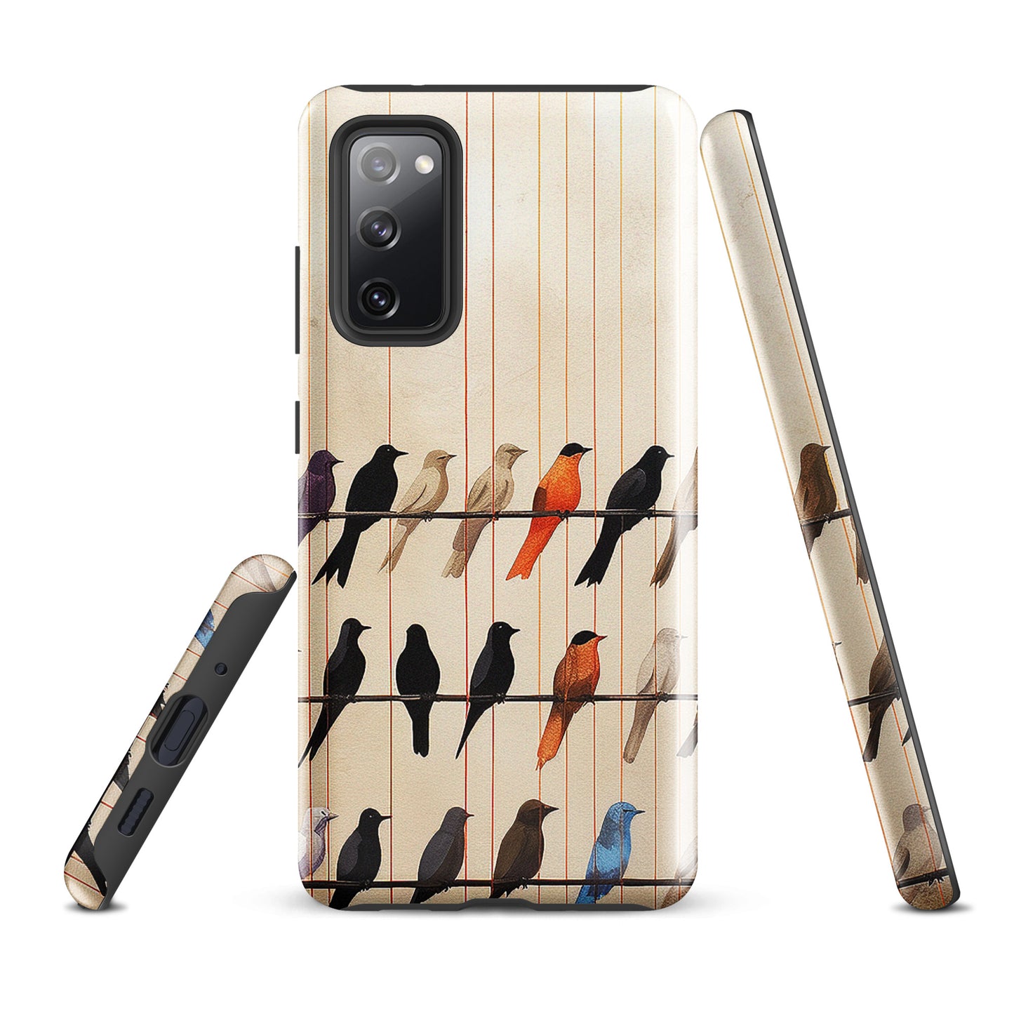 Birds On The Wire Colorful Bird Design Tough case for Samsung®