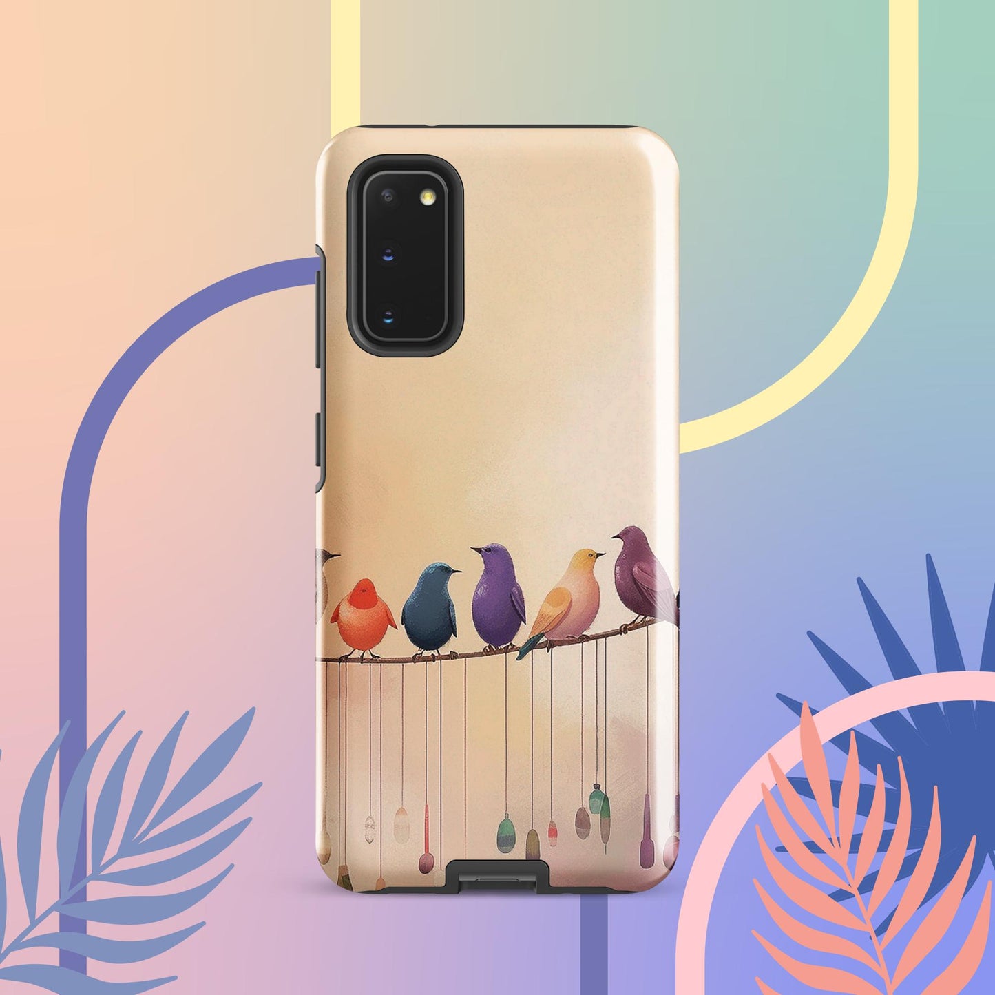 Cute Bird Art Tough case for Samsung®