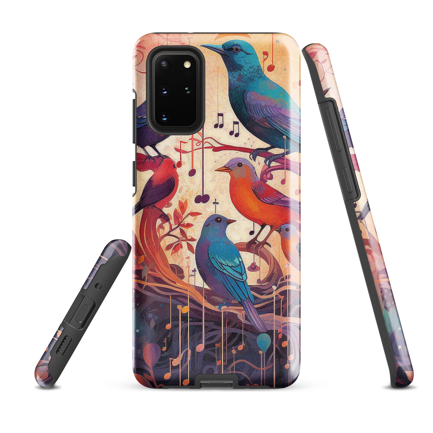 Colorful Birds And Floral Design Tough case for Samsung®