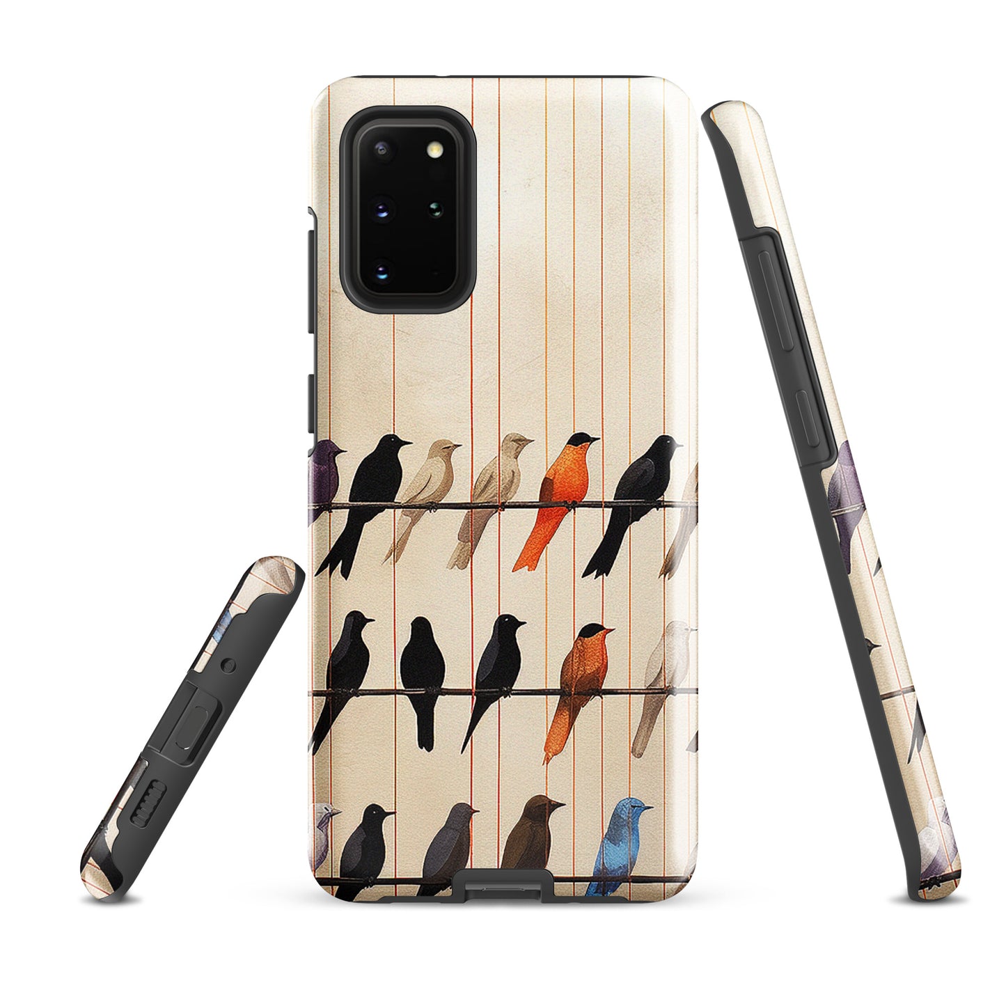 Birds On The Wire Colorful Bird Design Tough case for Samsung®