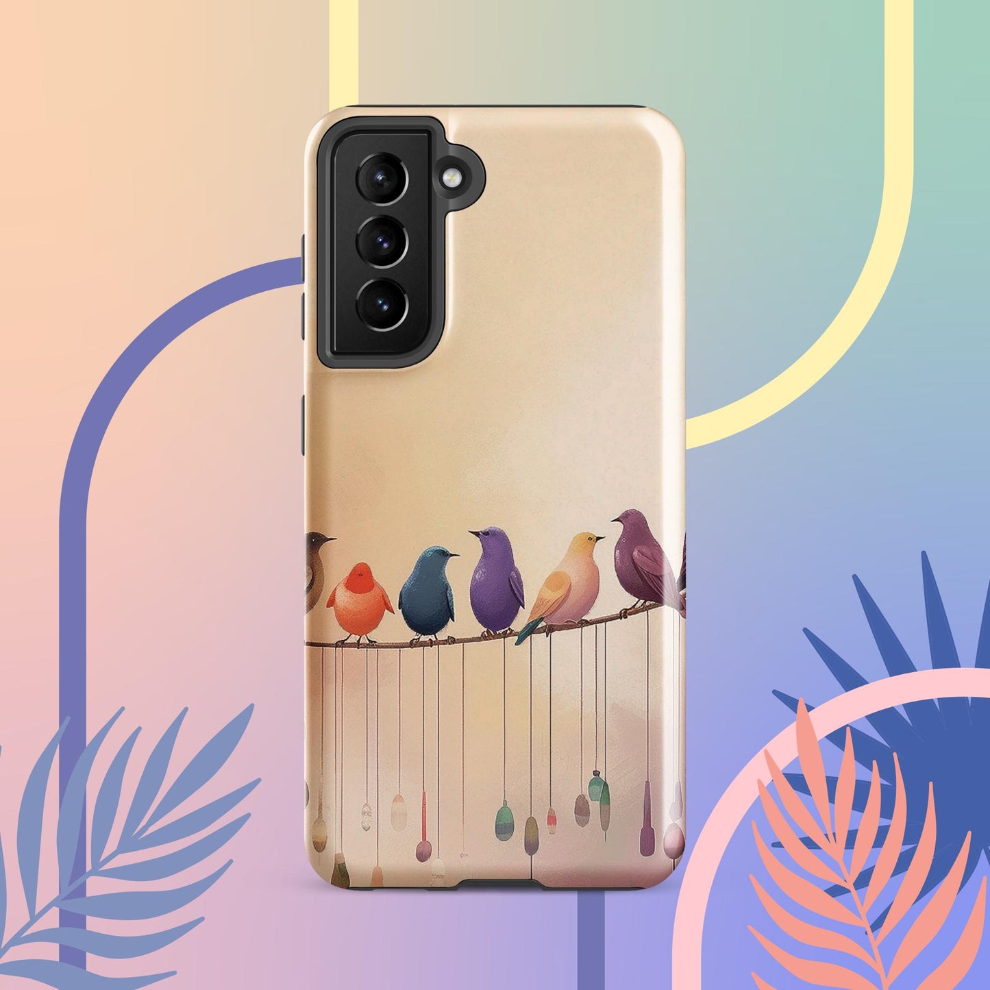 Cute Bird Art Tough case for Samsung®