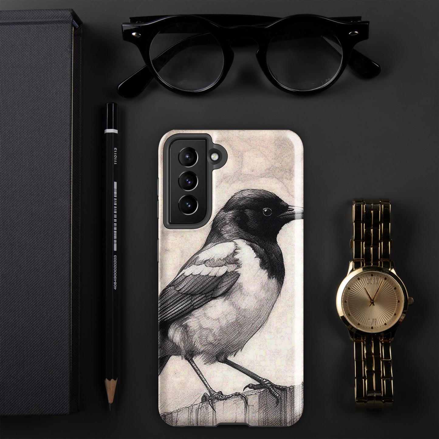 Magpie Bird Art Tough case for Samsung®