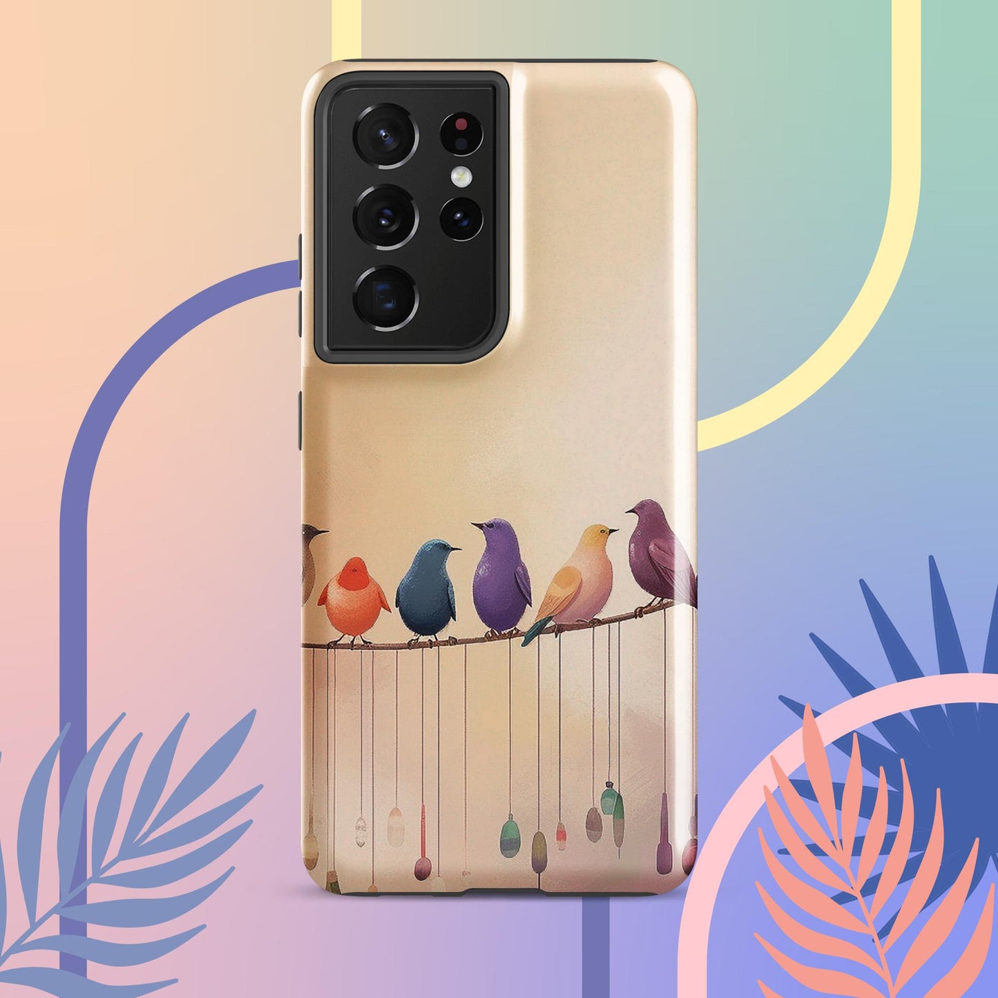 Cute Bird Art Tough case for Samsung®