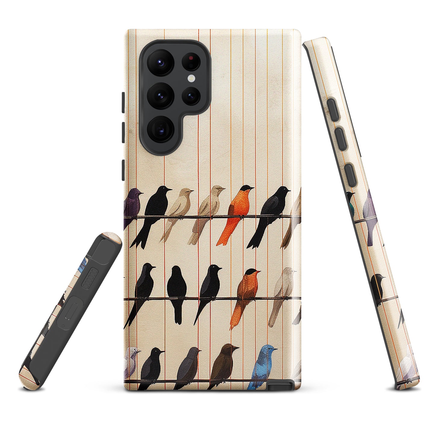 Birds On The Wire Colorful Bird Design Tough case for Samsung®