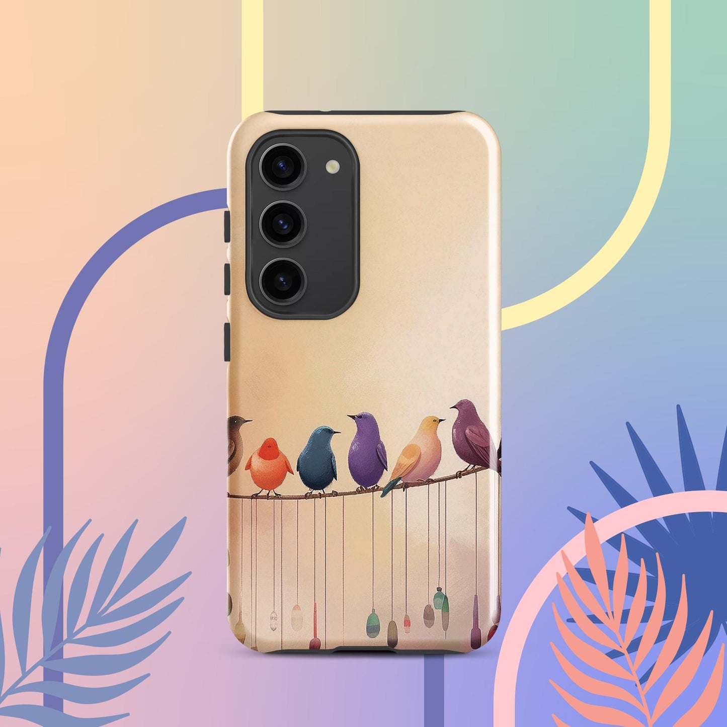 Cute Bird Art Tough case for Samsung®