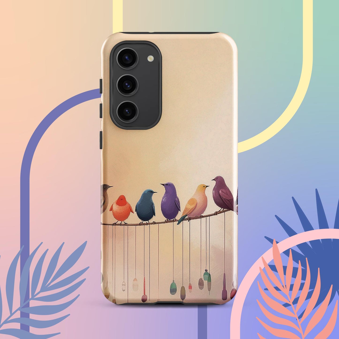 Cute Bird Art Tough case for Samsung®