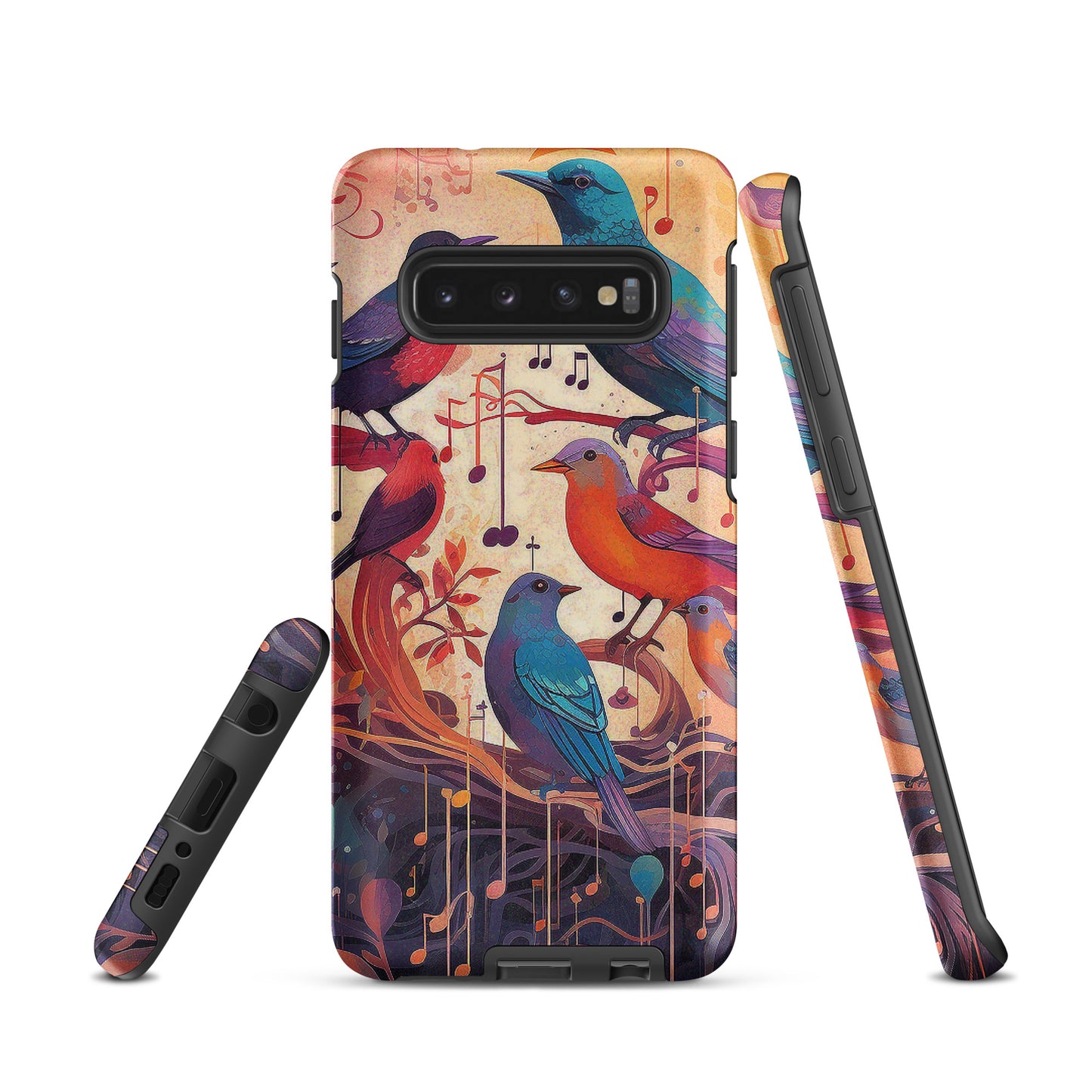 Colorful Birds And Floral Design Tough case for Samsung®