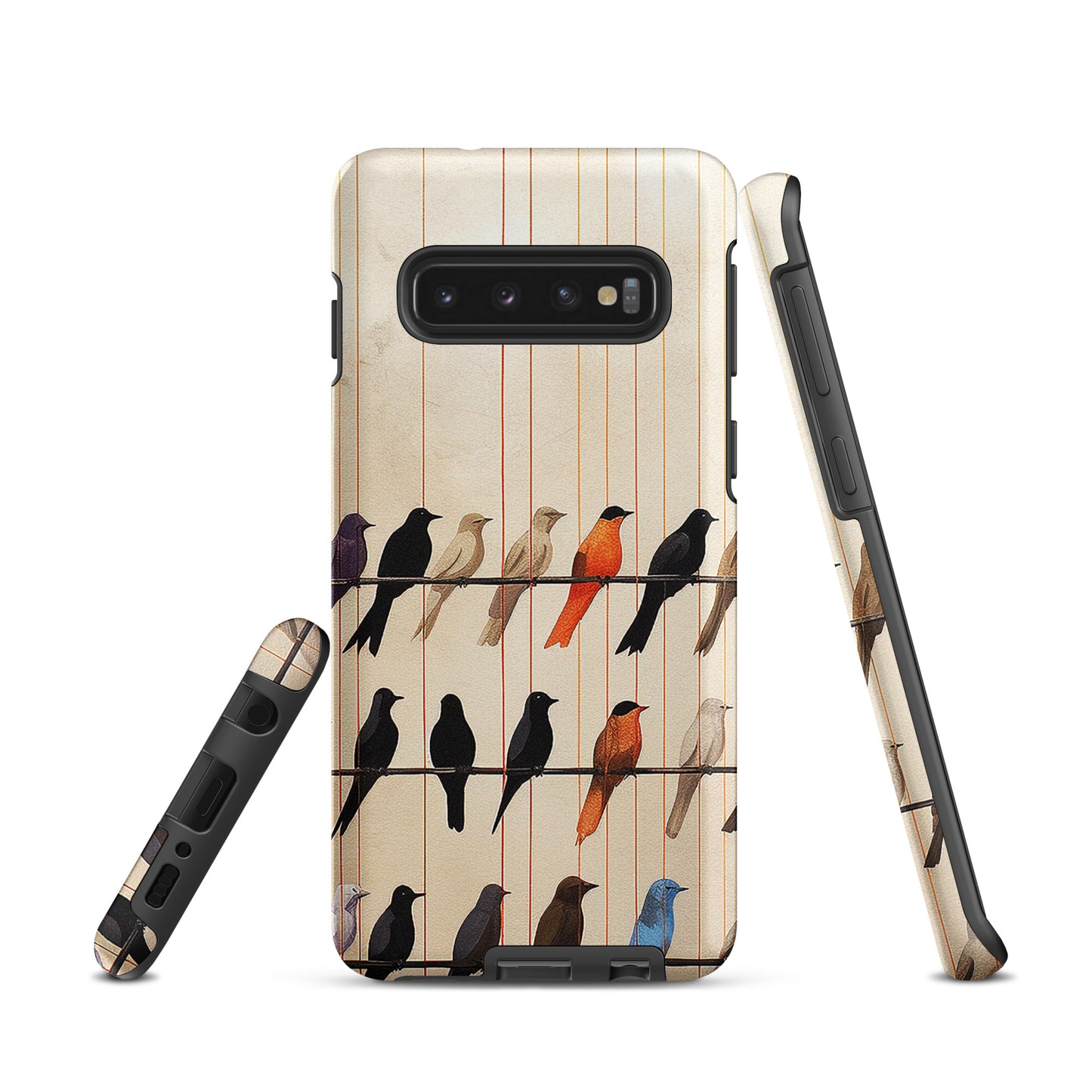 Birds On The Wire Colorful Bird Design Tough case for Samsung®