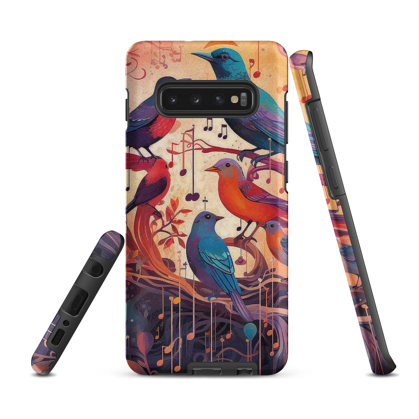 Colorful Birds And Floral Design Tough case for Samsung®