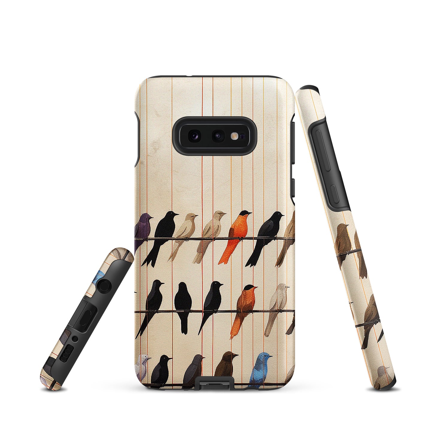 Birds On The Wire Colorful Bird Design Tough case for Samsung®