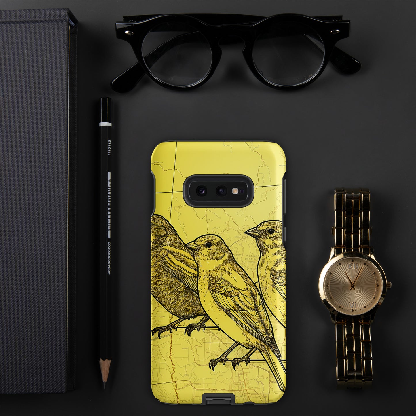 Yellowhammer Birds On Map Graphic Design Tough case for Samsung®