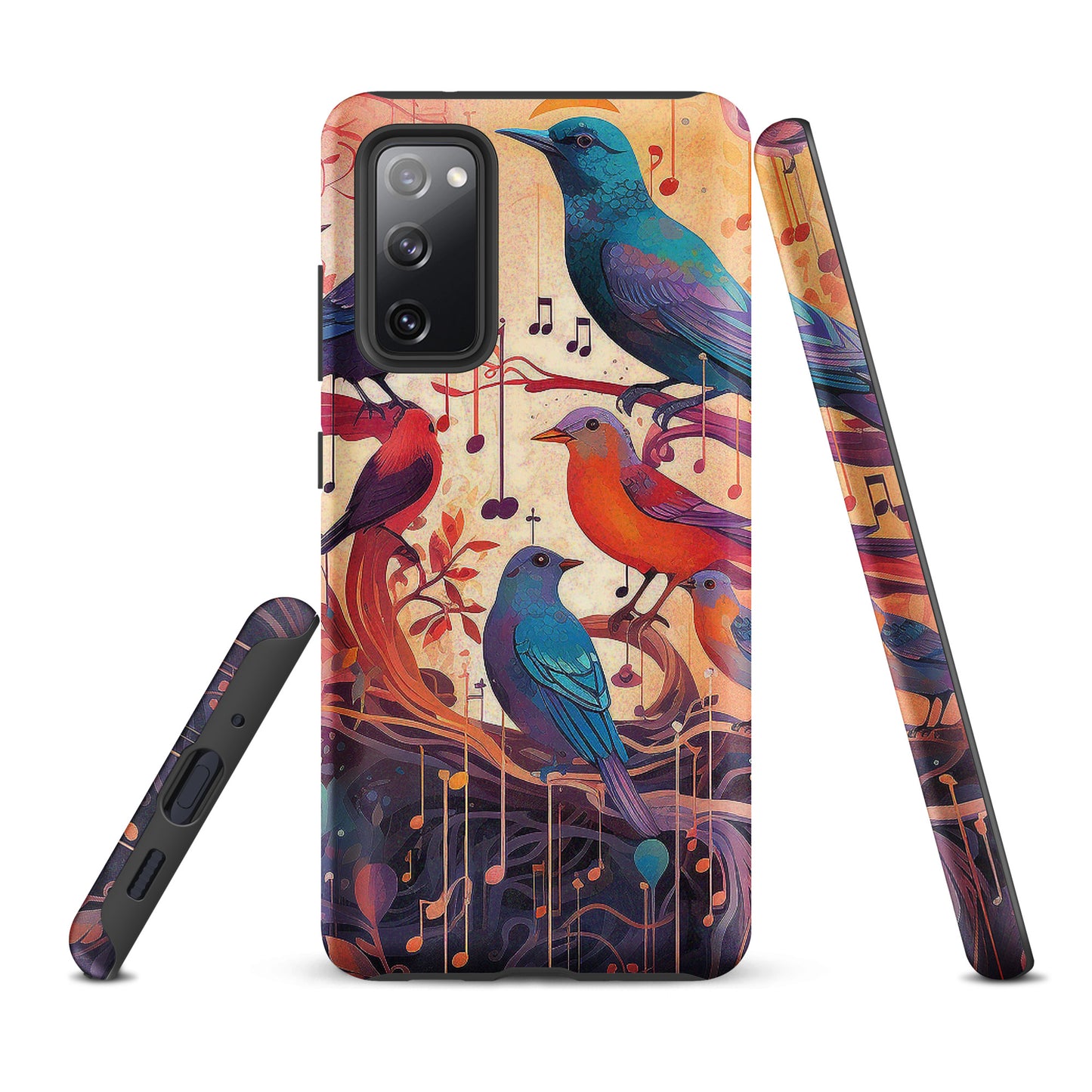 Colorful Birds And Floral Design Tough case for Samsung®