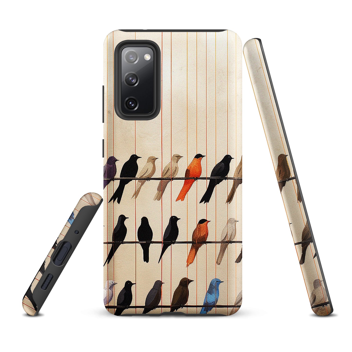 Birds On The Wire Colorful Bird Design Tough case for Samsung®