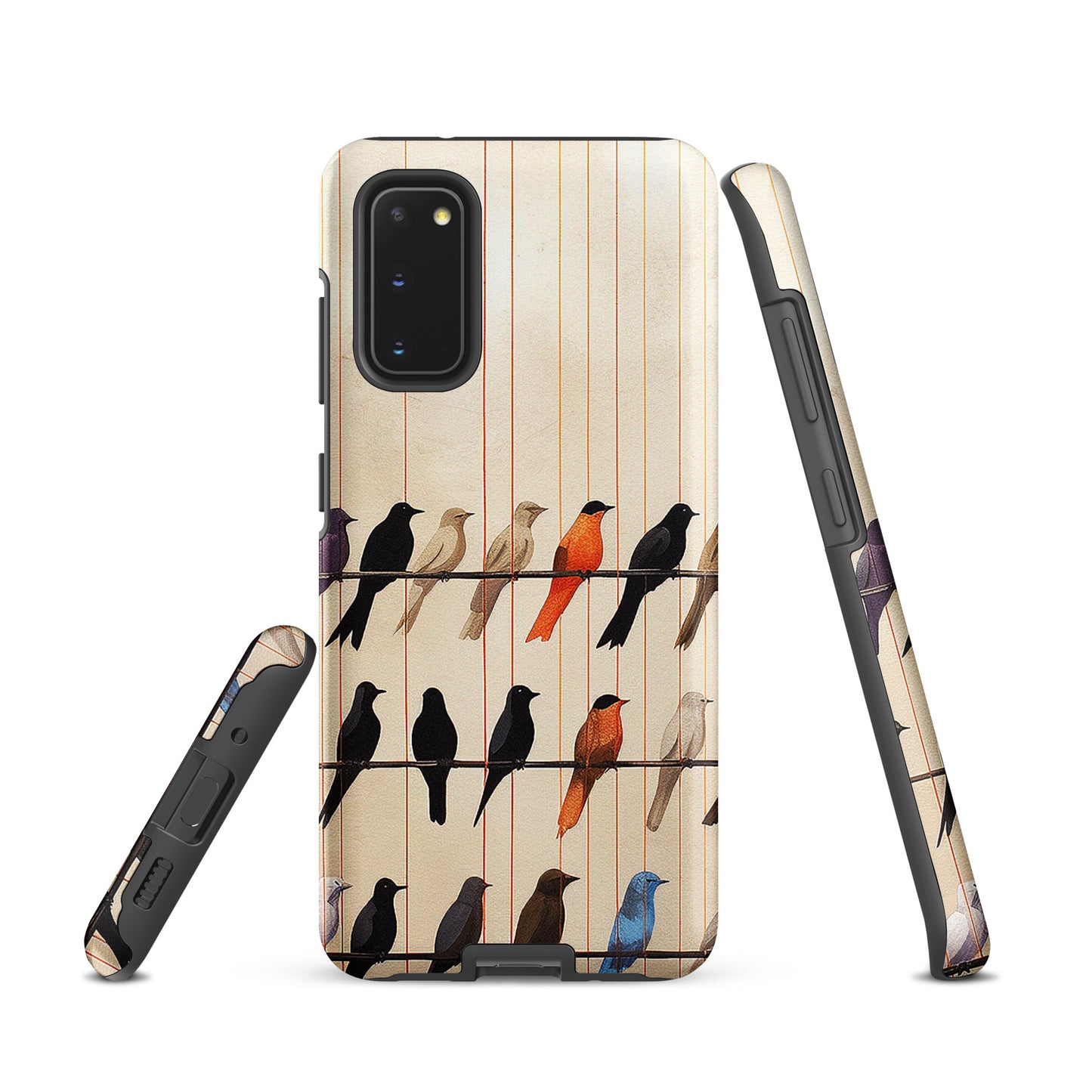 Birds On The Wire Colorful Bird Design Tough case for Samsung®