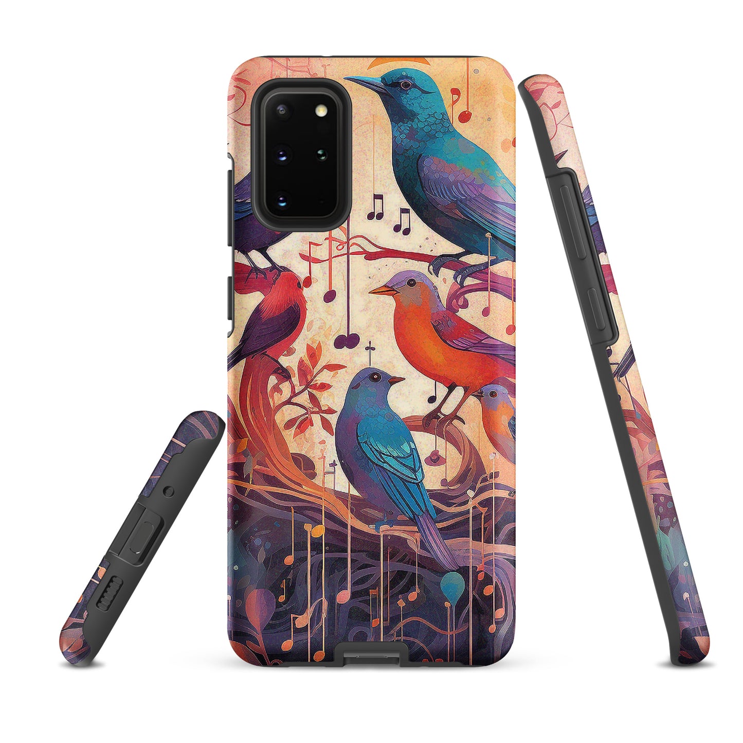 Colorful Birds And Floral Design Tough case for Samsung®