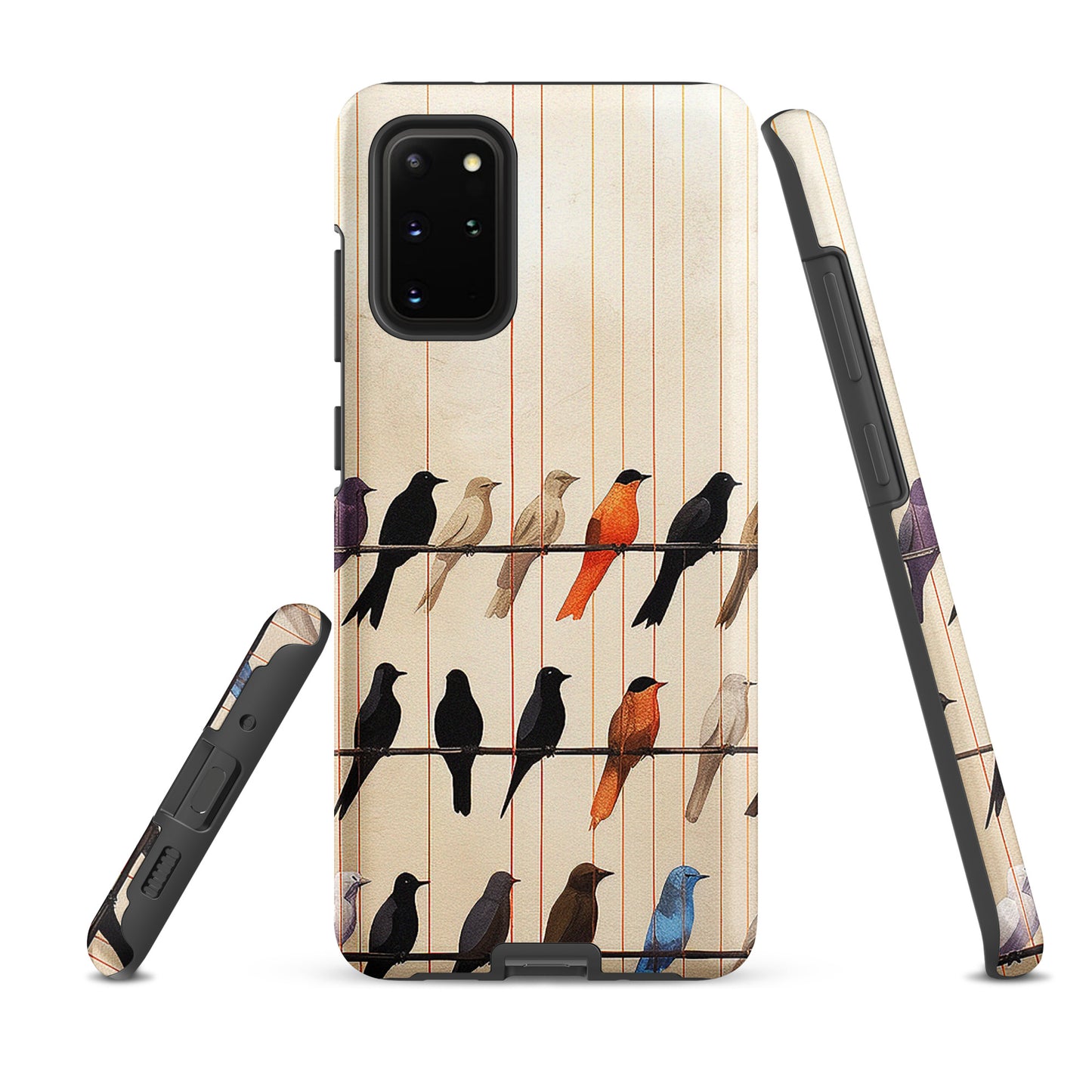 Birds On The Wire Colorful Bird Design Tough case for Samsung®