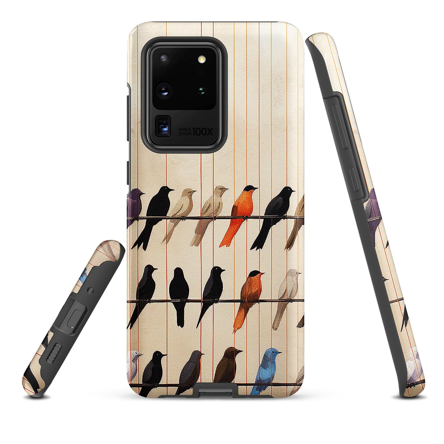 Birds On The Wire Colorful Bird Design Tough case for Samsung®