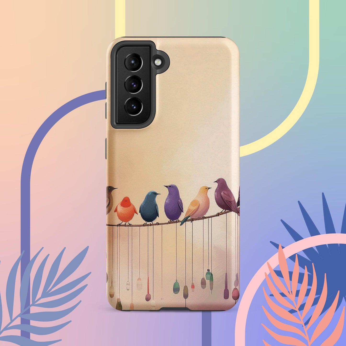 Cute Bird Art Tough case for Samsung®