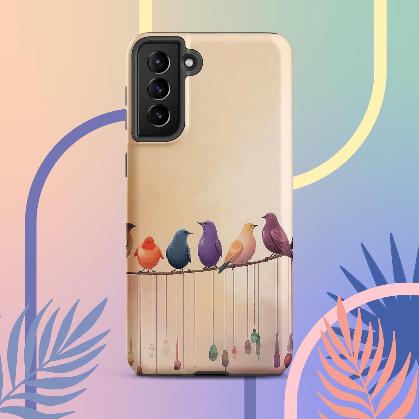 Cute Bird Art Tough case for Samsung®