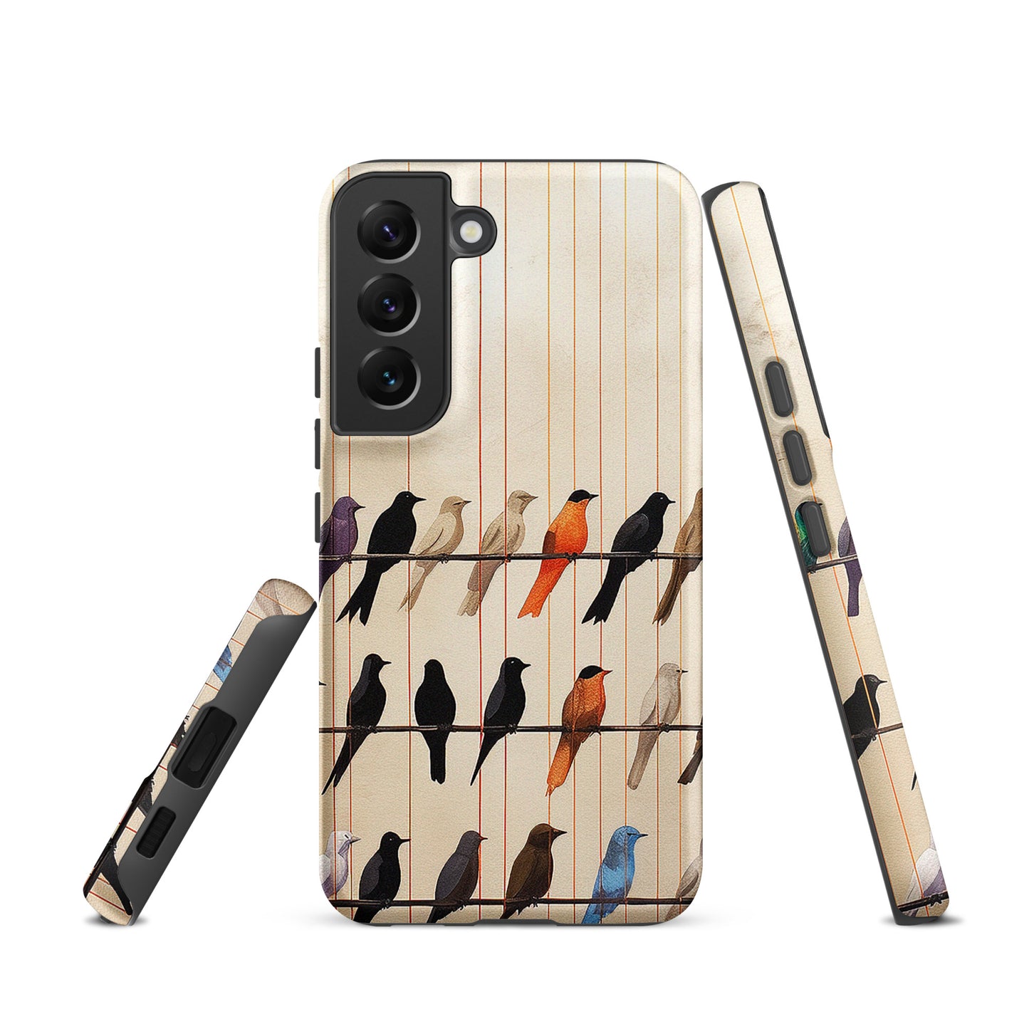 Birds On The Wire Colorful Bird Design Tough case for Samsung®