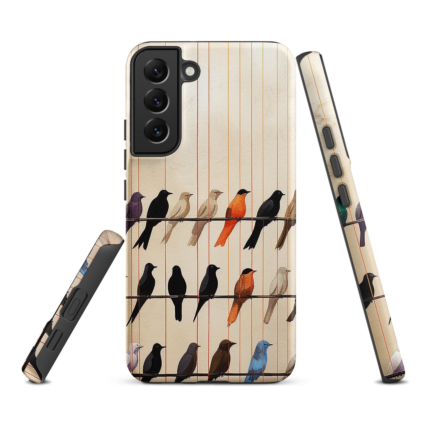 Birds On The Wire Colorful Bird Design Tough case for Samsung®