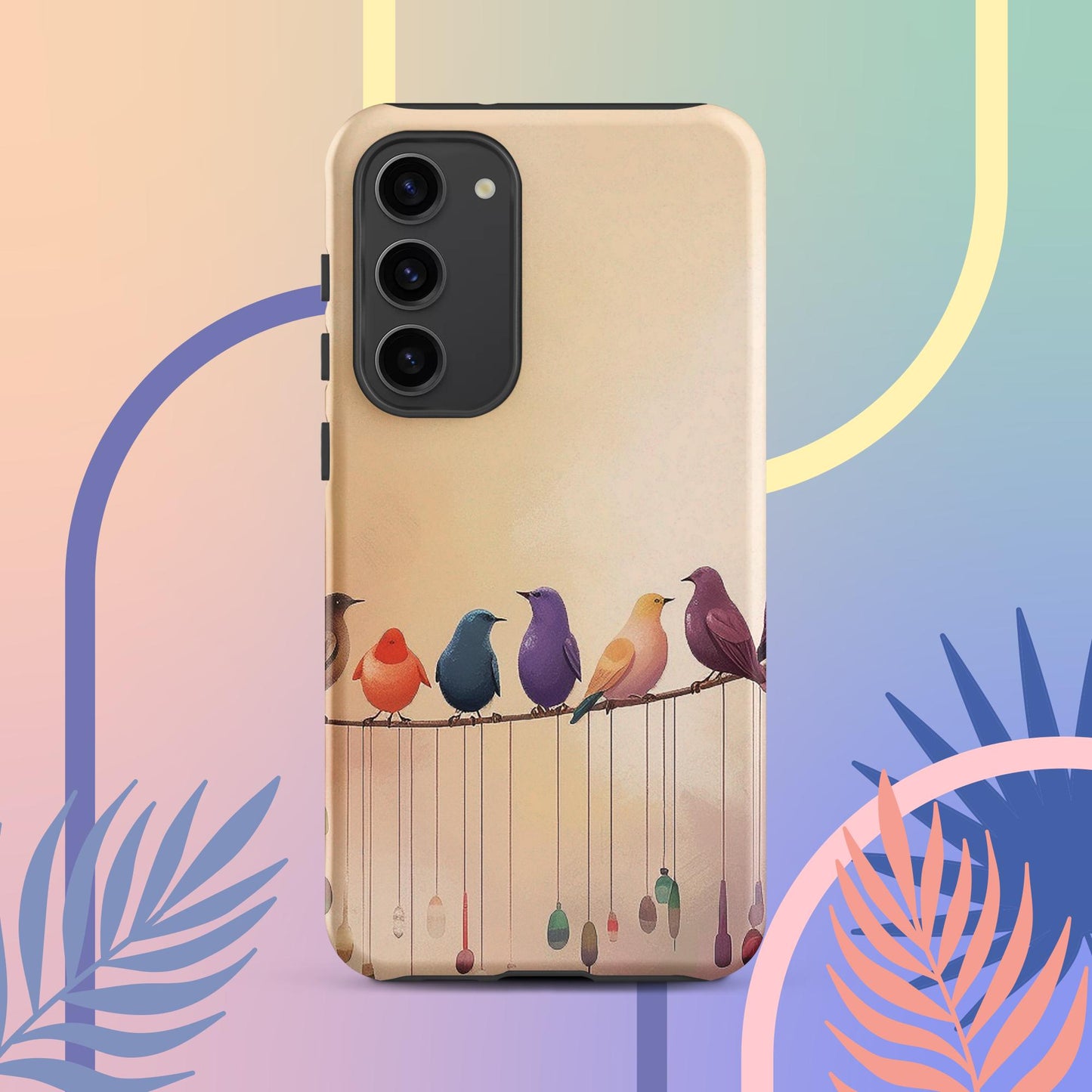 Cute Bird Art Tough case for Samsung®