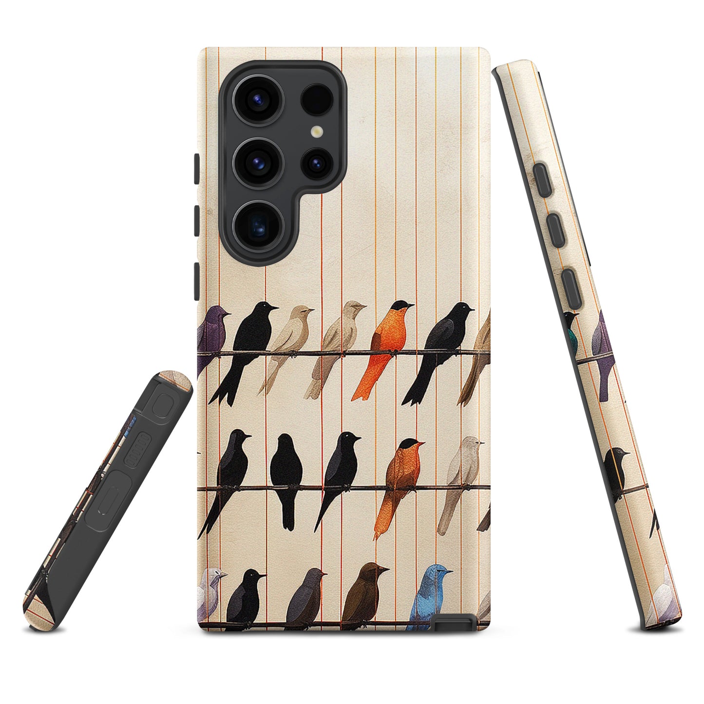 Birds On The Wire Colorful Bird Design Tough case for Samsung®