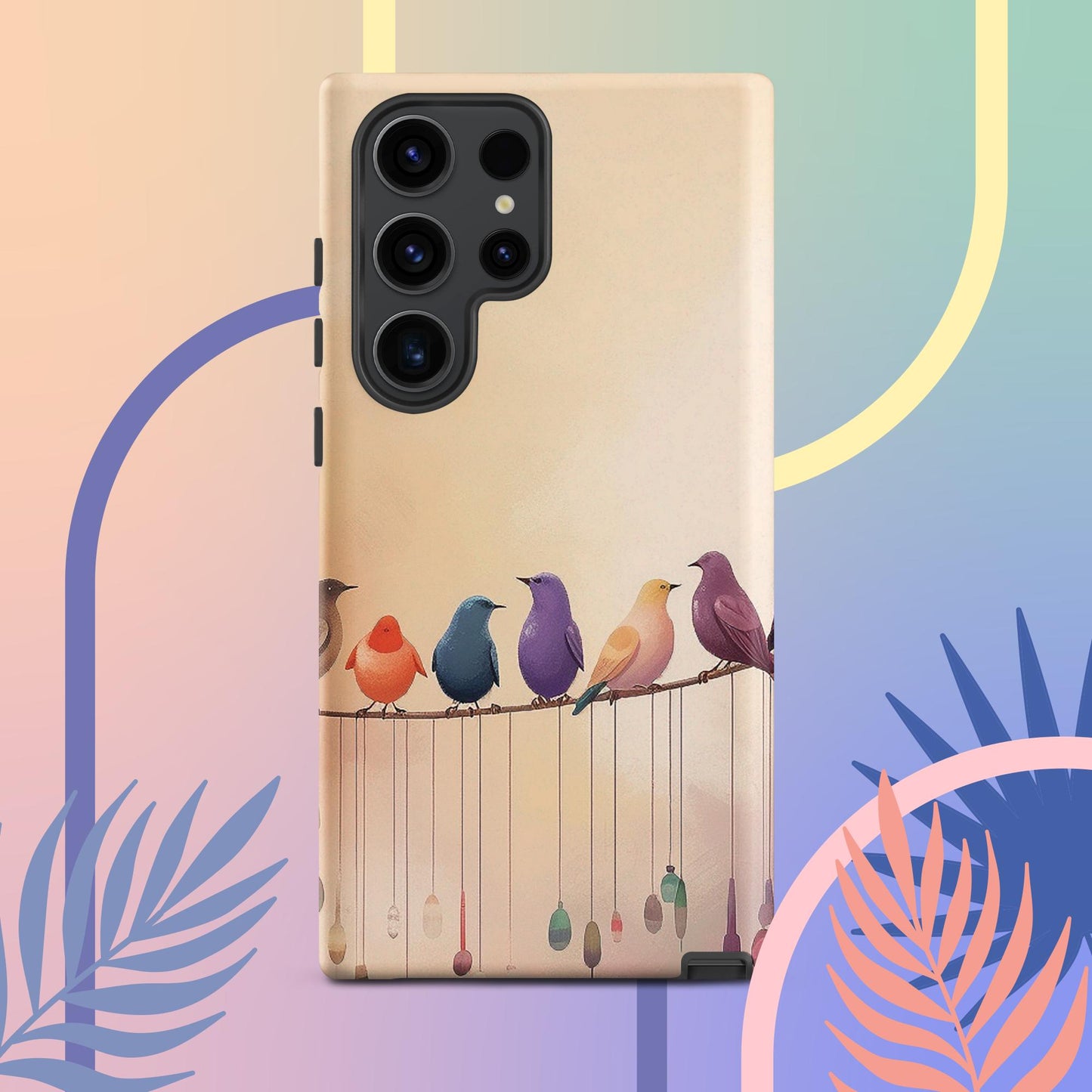 Cute Bird Art Tough case for Samsung®