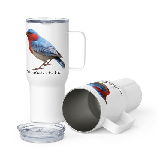 Exotic Bird Travel mug with a handle