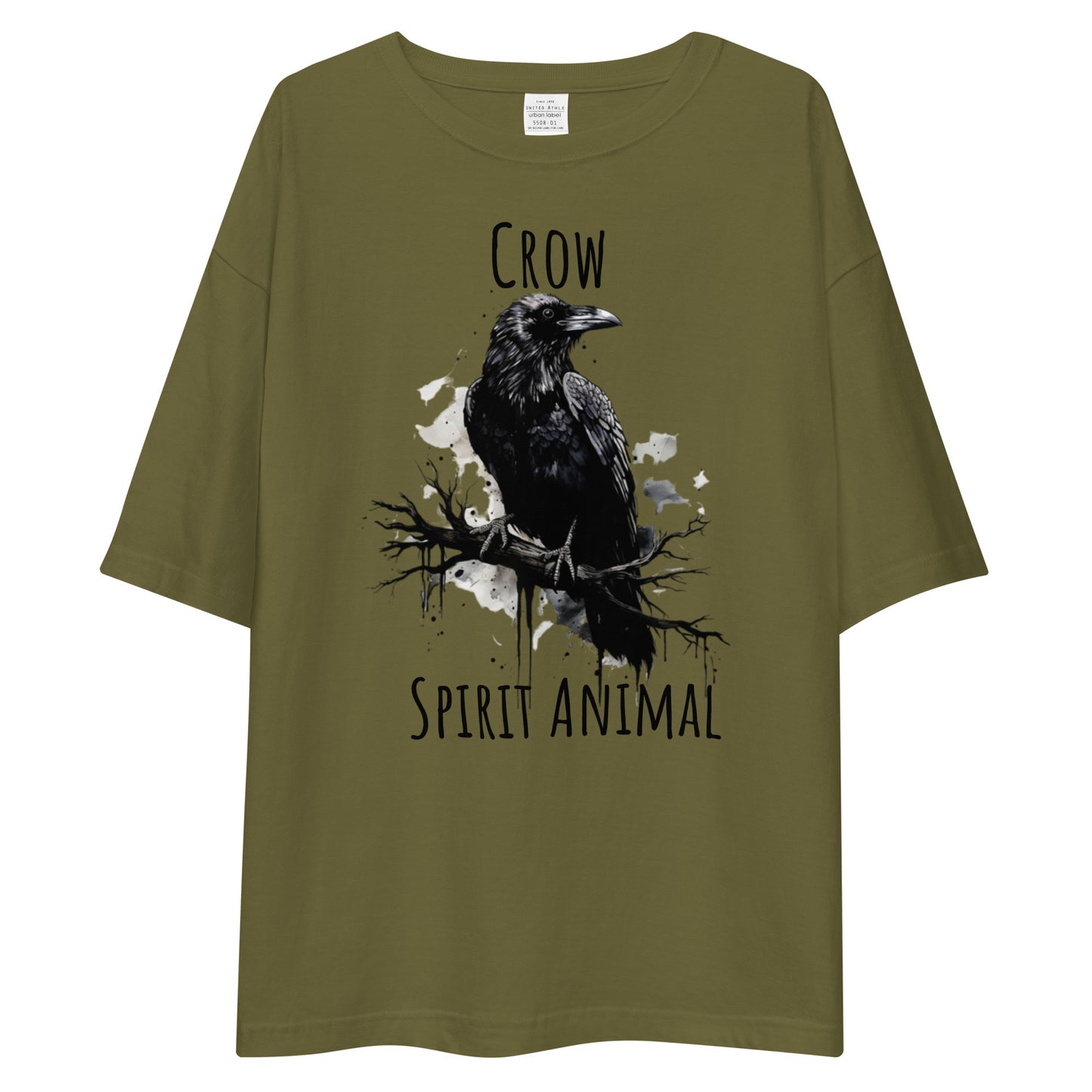 Crow Spirit Animal Unisex oversized t-shirt