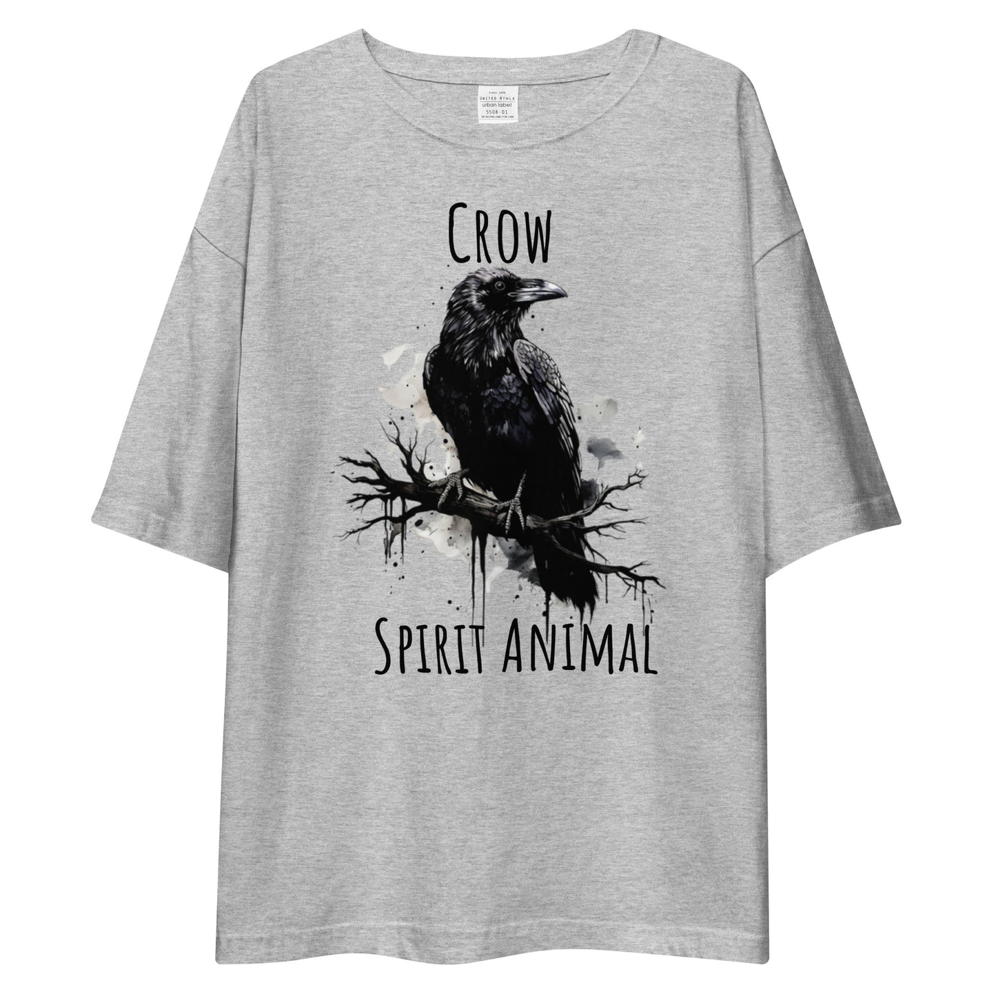 Crow Spirit Animal Unisex oversized t-shirt