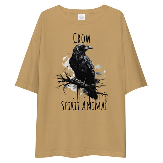 Crow Spirit Animal Unisex oversized t-shirt