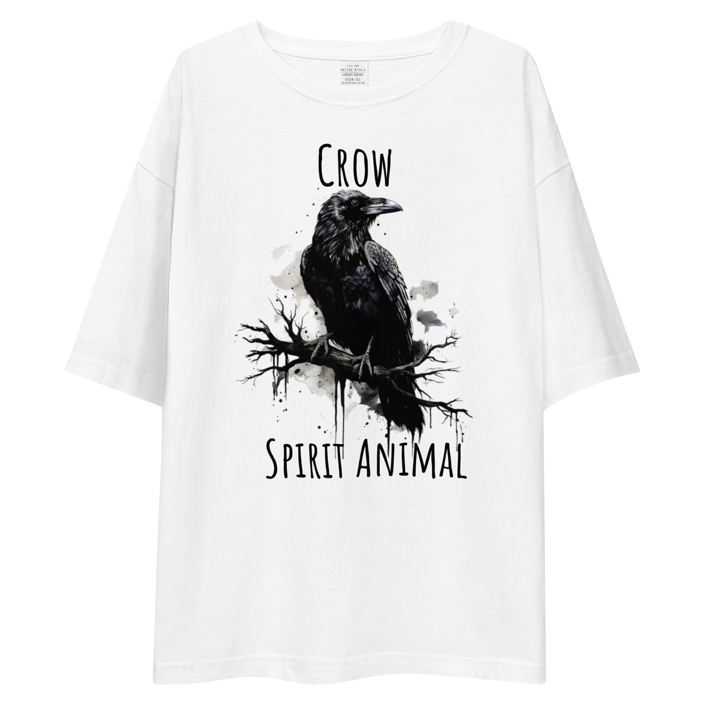 Crow Spirit Animal Unisex oversized t-shirt