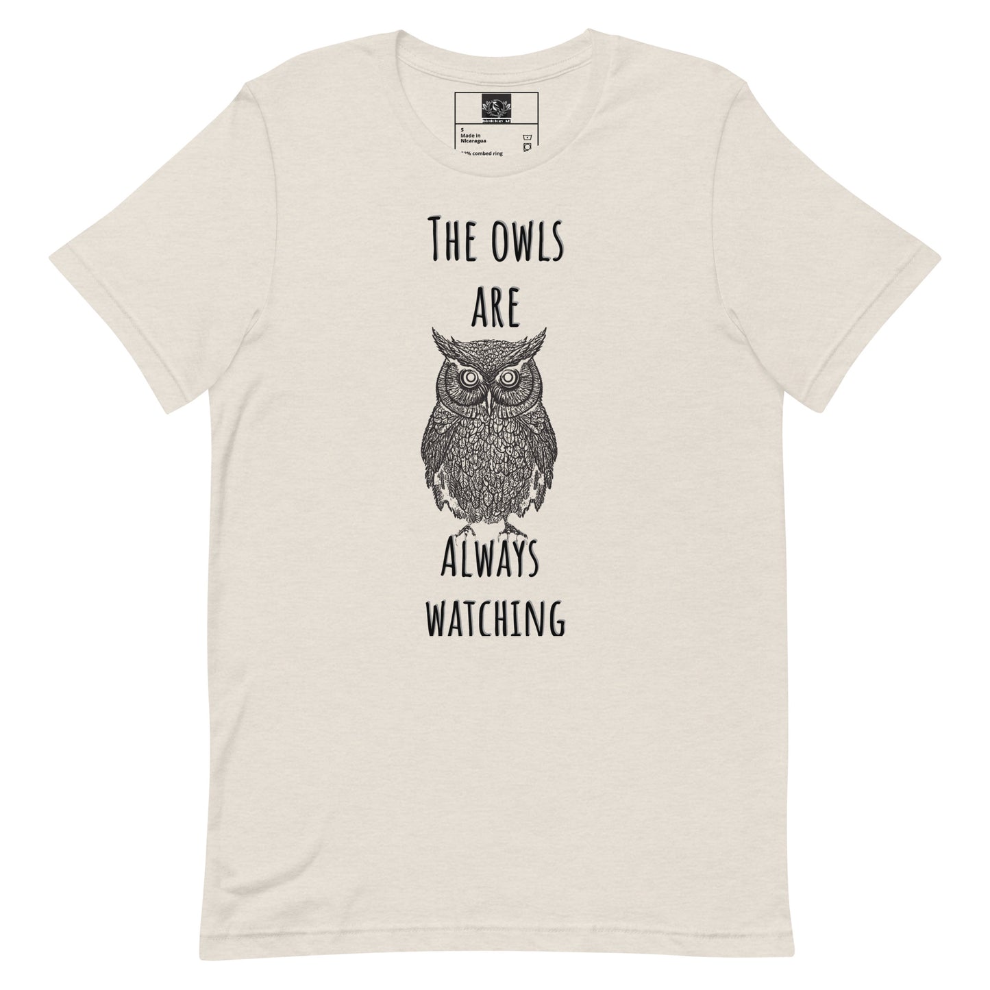 Owls Are Always Watching Unisex t-shirt