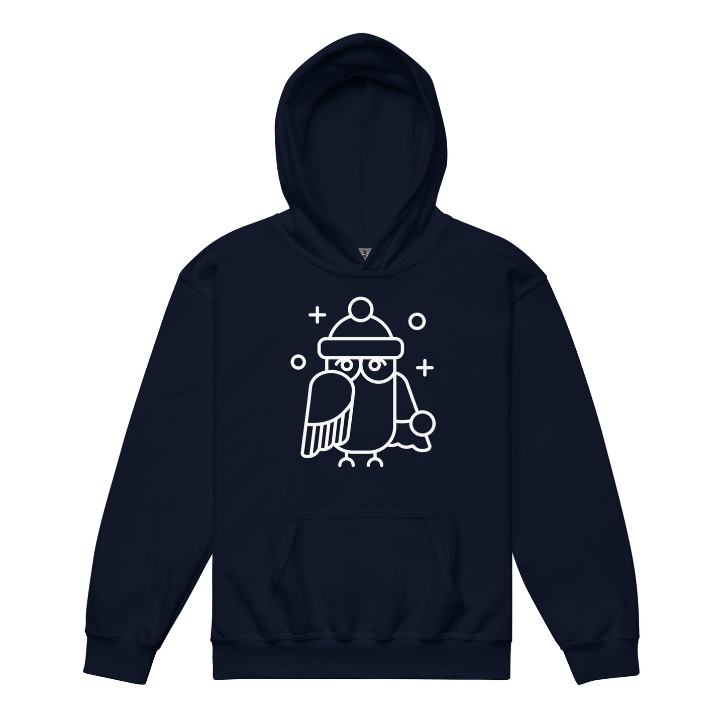 Youth heavy blend holiday owl hoodie