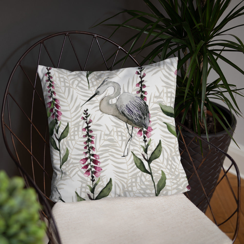 Stork bird Pillow