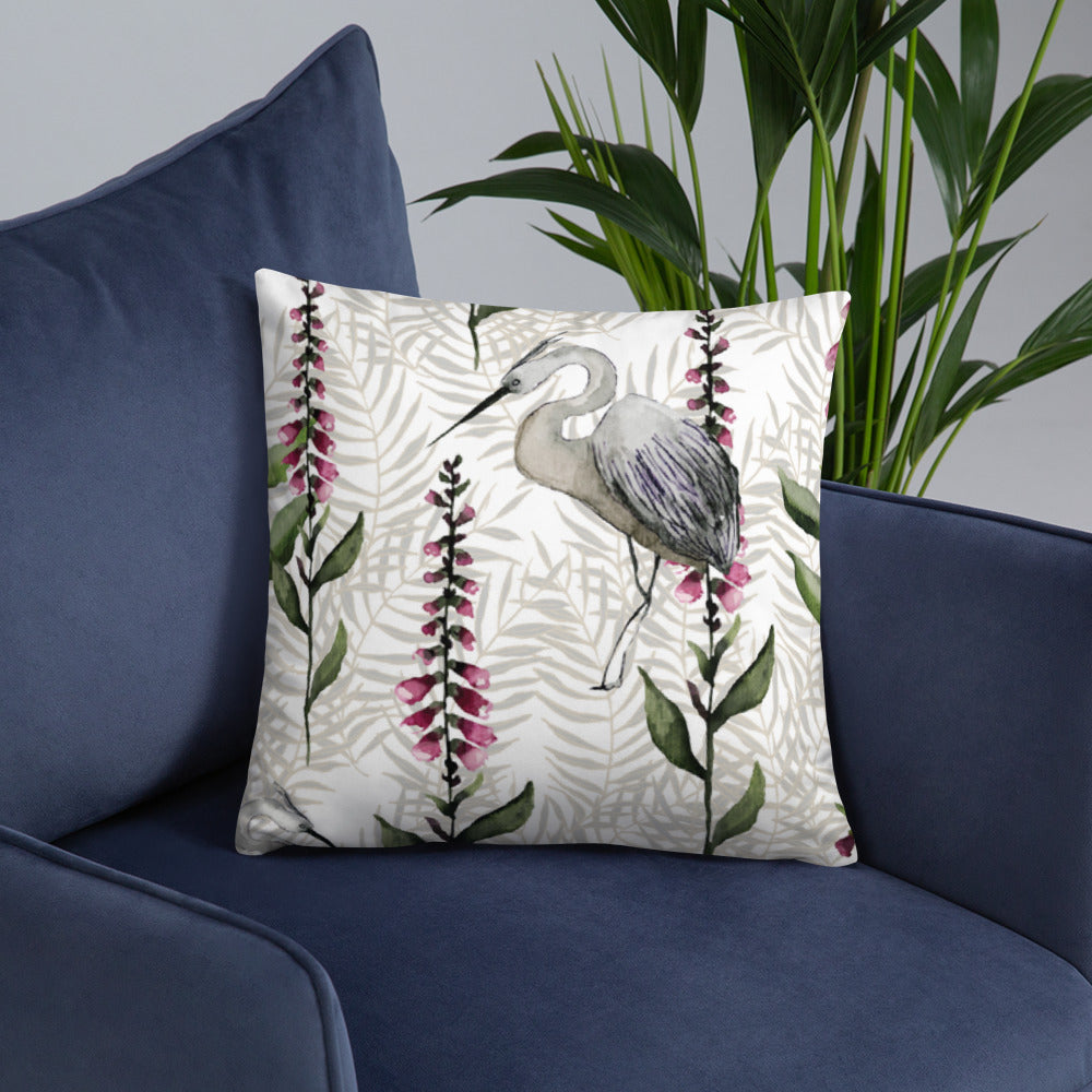 Stork bird Pillow