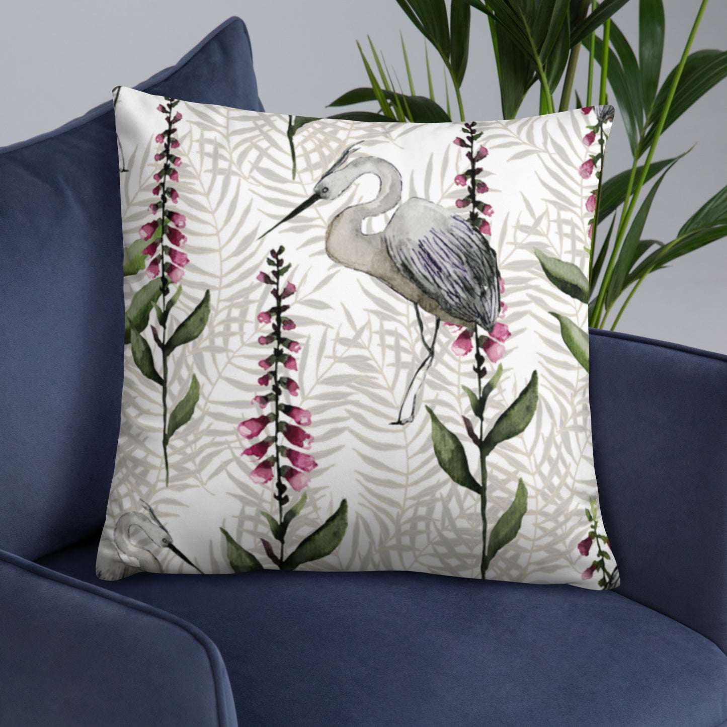 Stork bird Pillow